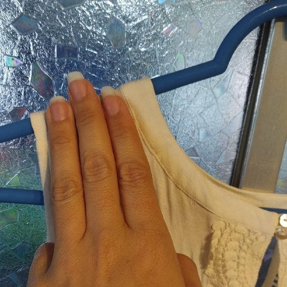 Chic White Lace Detail Blouse - Picture 11 of 14